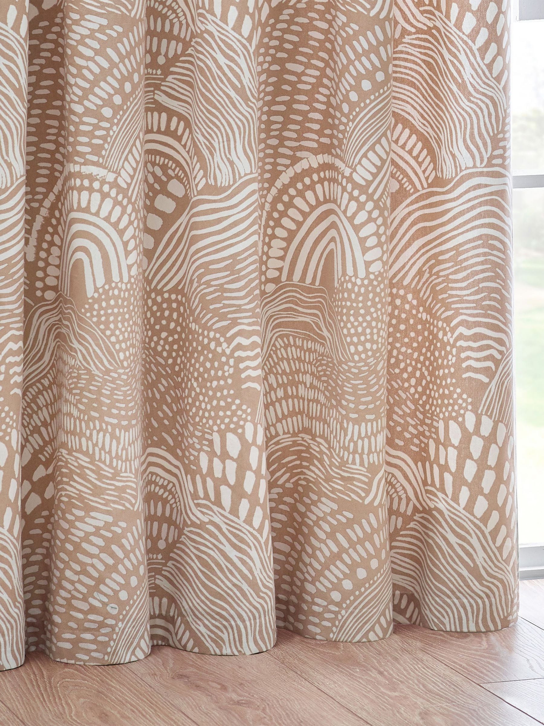 HÖEM Nola lightweight abstract eyelet curtains, UK version