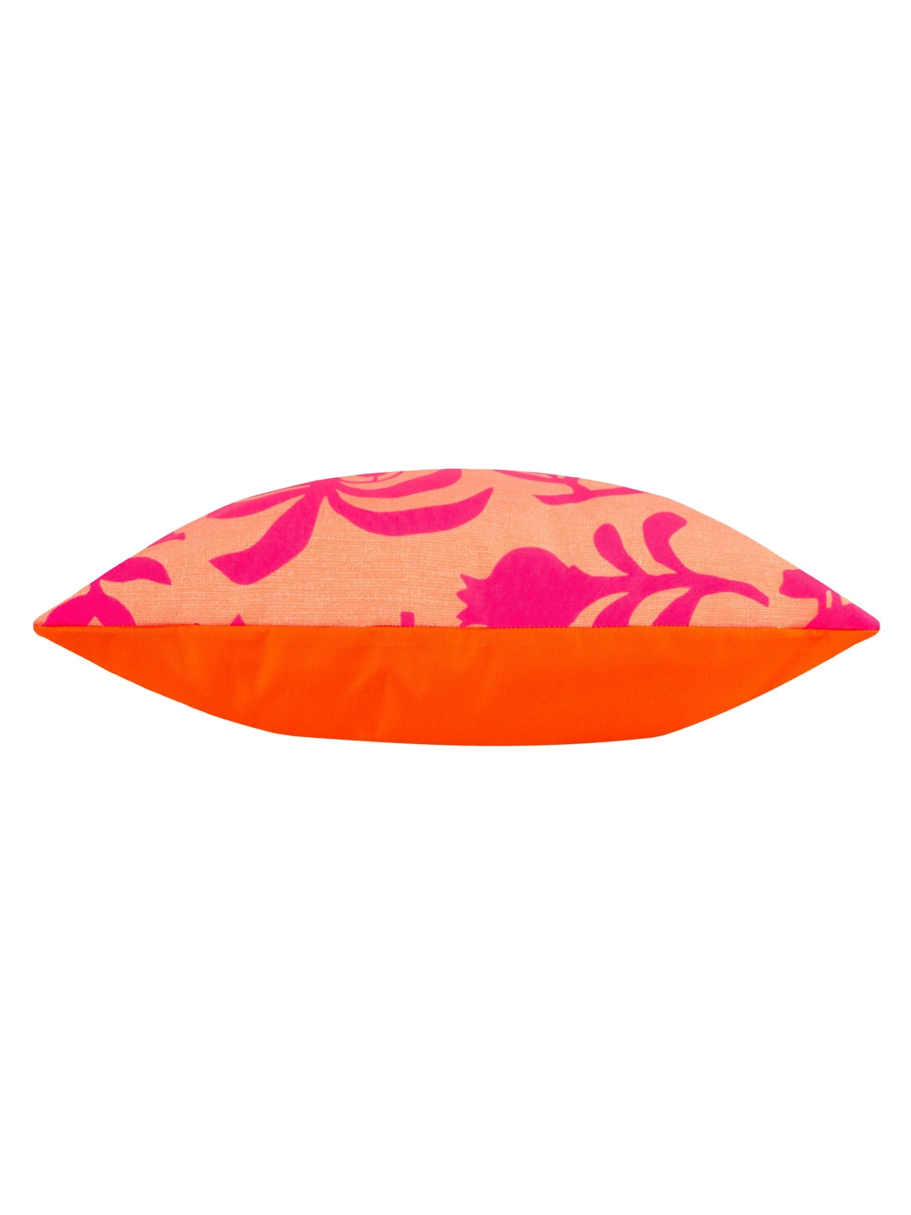 Furn outdoor cushion coral pink marula tropical 43cm, UK version
