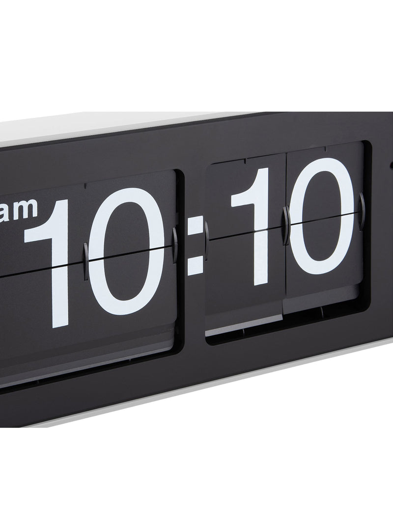 Karlsson white wide flip wall clock, UK version