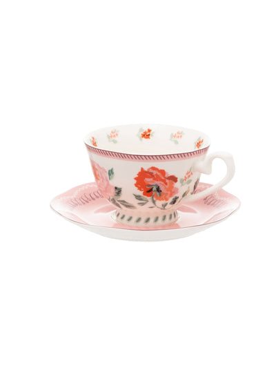 Cath Kidston Set aus 2 CK Archive Rose Teetasse & Untertasse