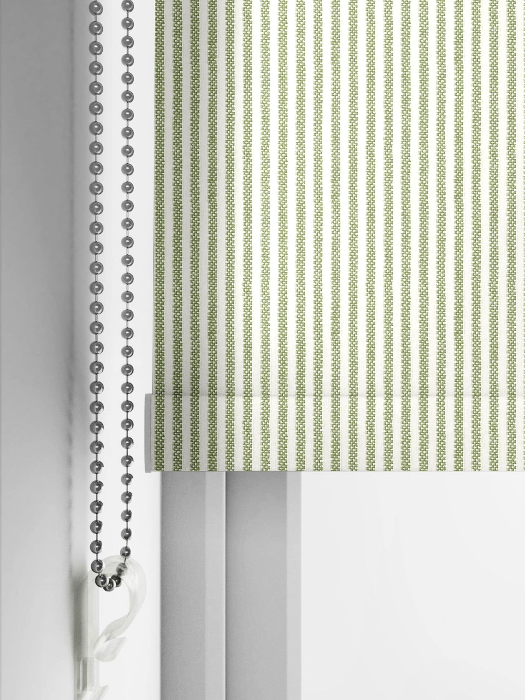 Sophie Allport made to measure roller blind sage green stripe, UK version