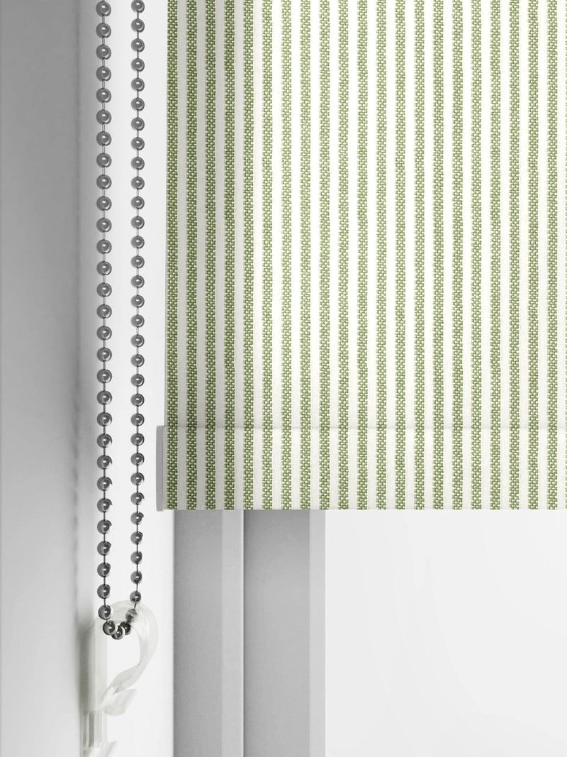 Sophie Allport made to measure roller blind sage green stripe, UK version