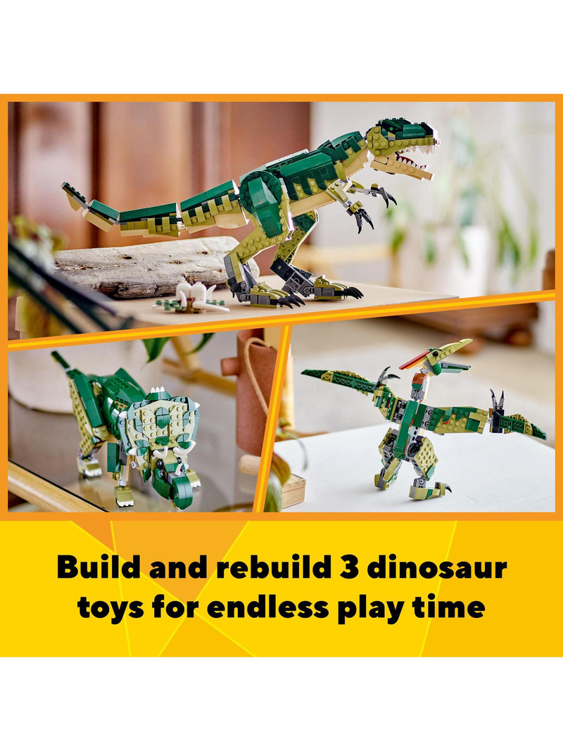 LEGO Creator 3in1 T-Rex dinosaur building set (British brand)