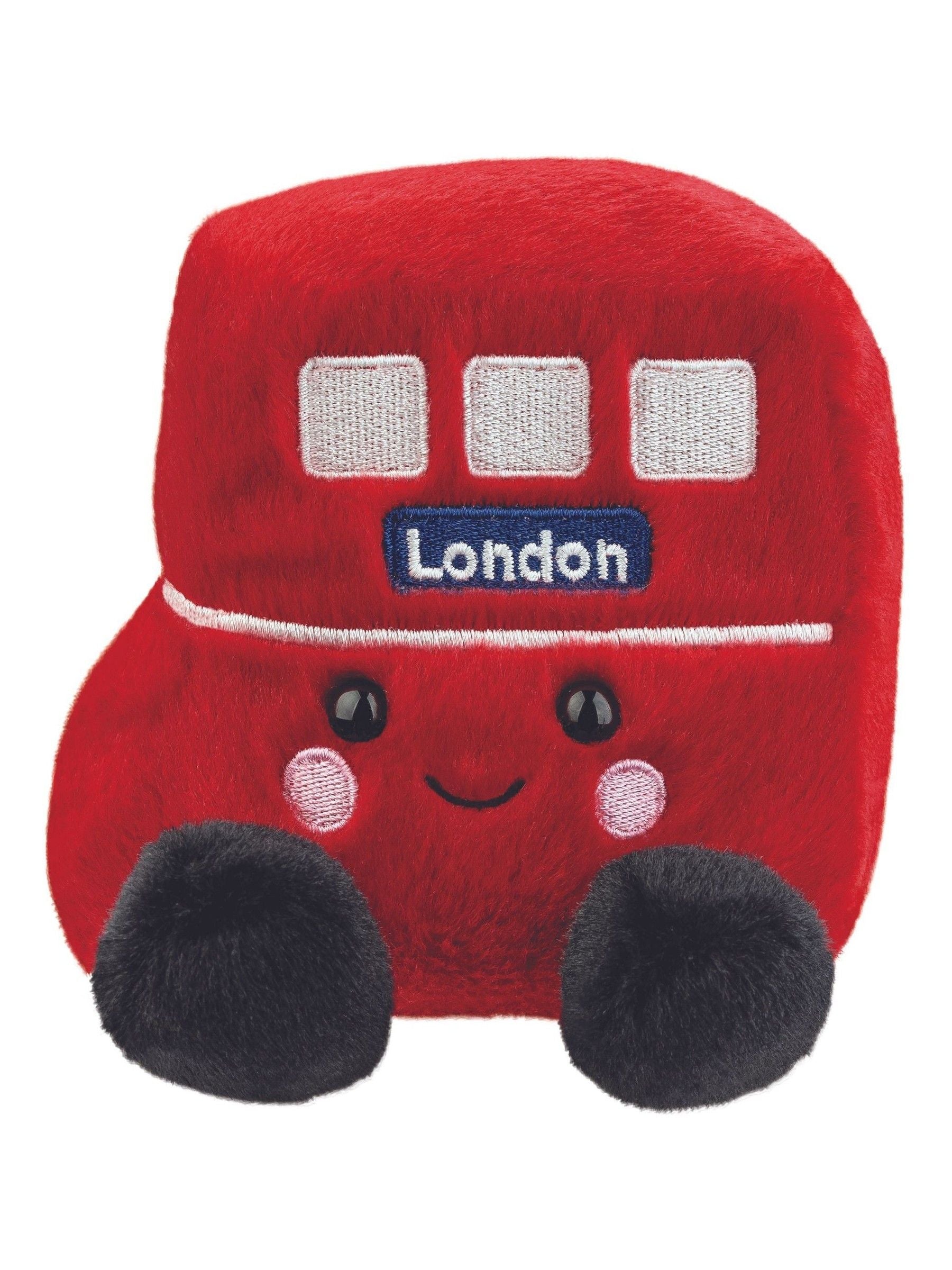 Aurora World Palm Pals Red Bus soft toy (British brand)