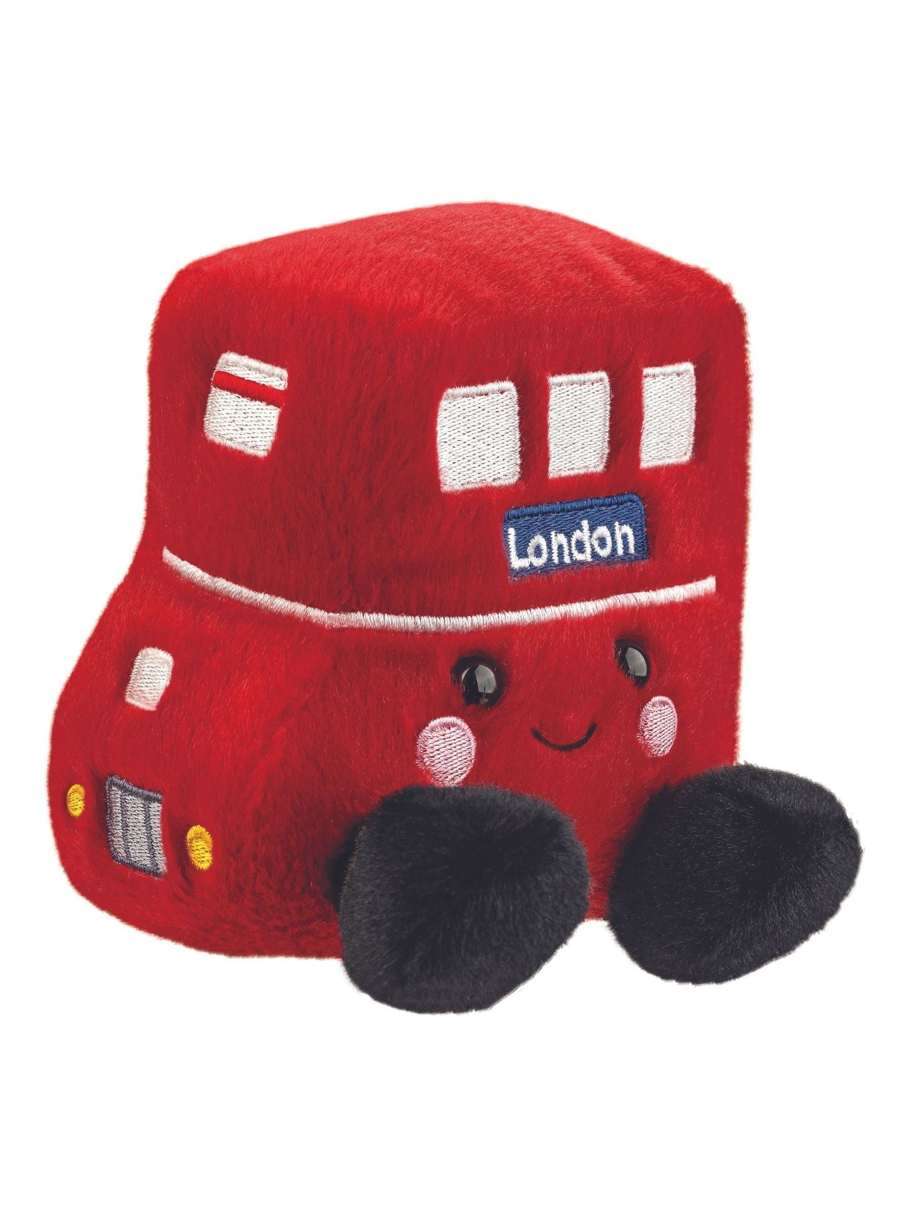 Aurora World Palm Pals Red Bus soft toy (British brand)