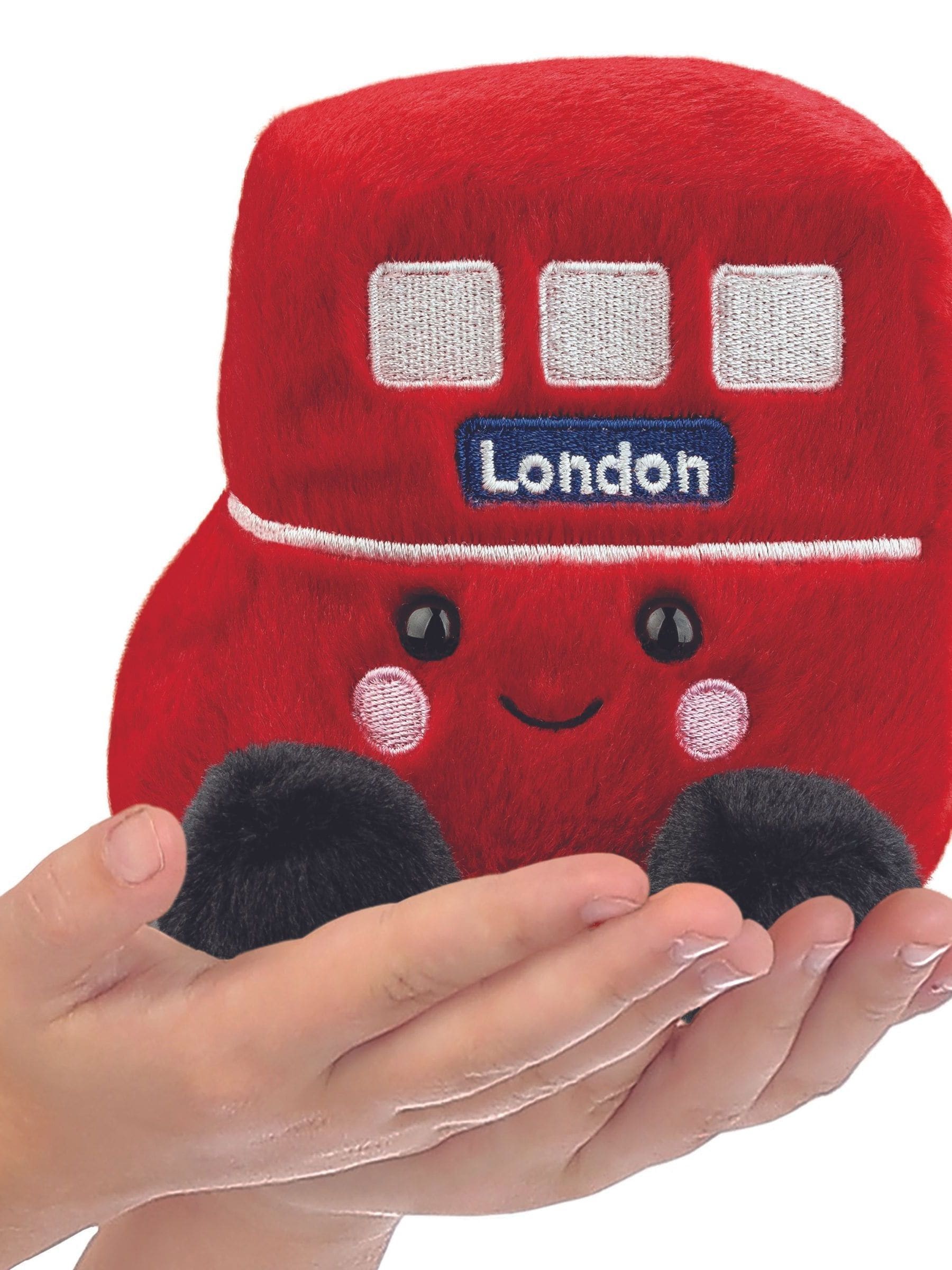 Aurora World Palm Pals Red Bus soft toy (British brand)