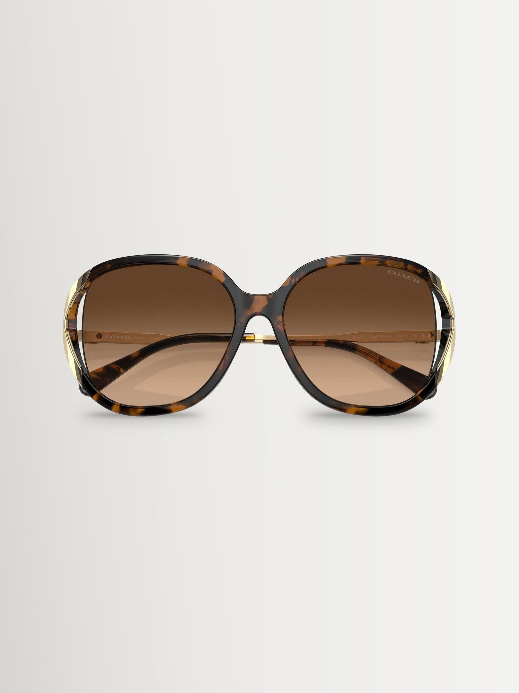 COACH brown square sunglasses Hc8396U, imported from the UK