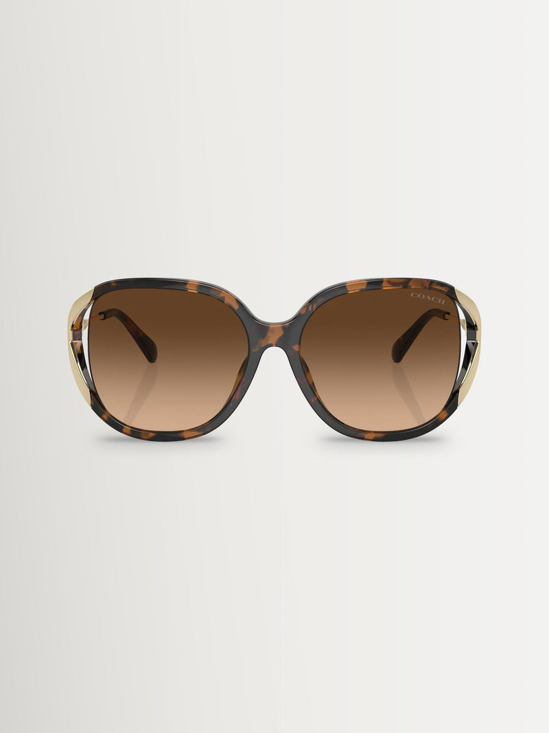 COACH brown square sunglasses Hc8396U, imported from the UK