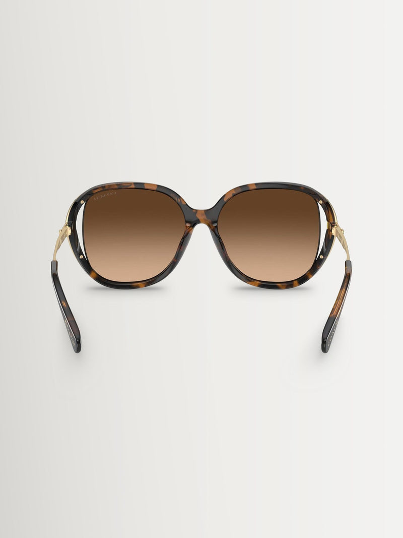 COACH brown square sunglasses Hc8396U, imported from the UK