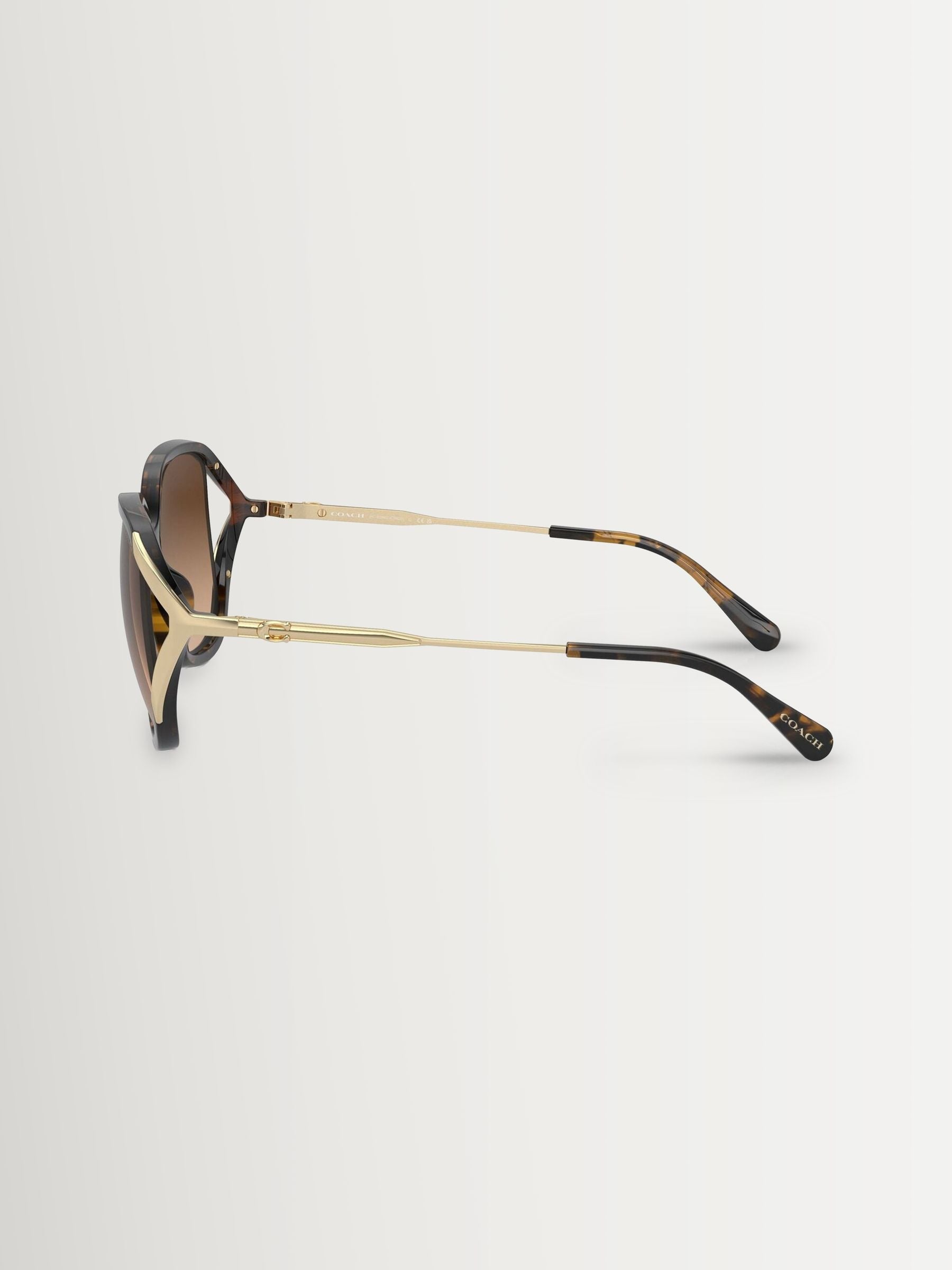 COACH brown square sunglasses Hc8396U, imported from the UK