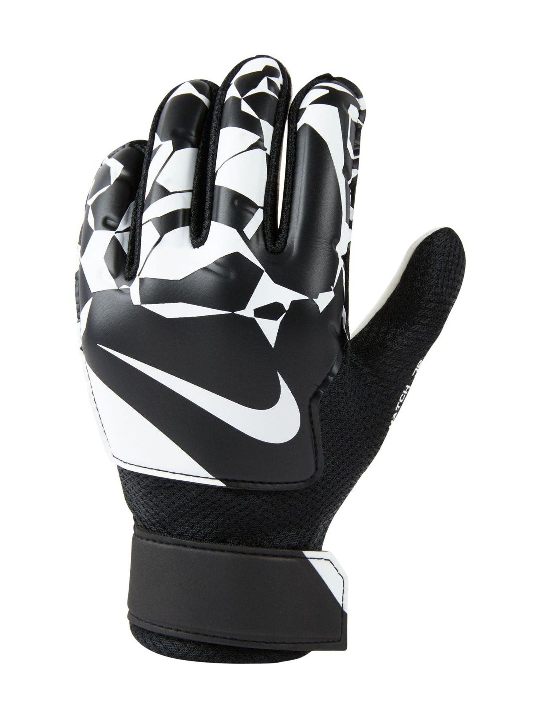 Nike black junior goalkeeper gloves for kids (British brand)
