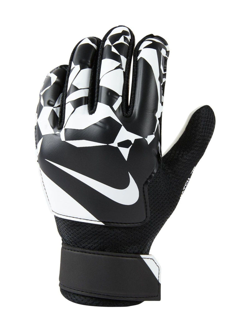 Nike black junior goalkeeper gloves for kids (British brand)