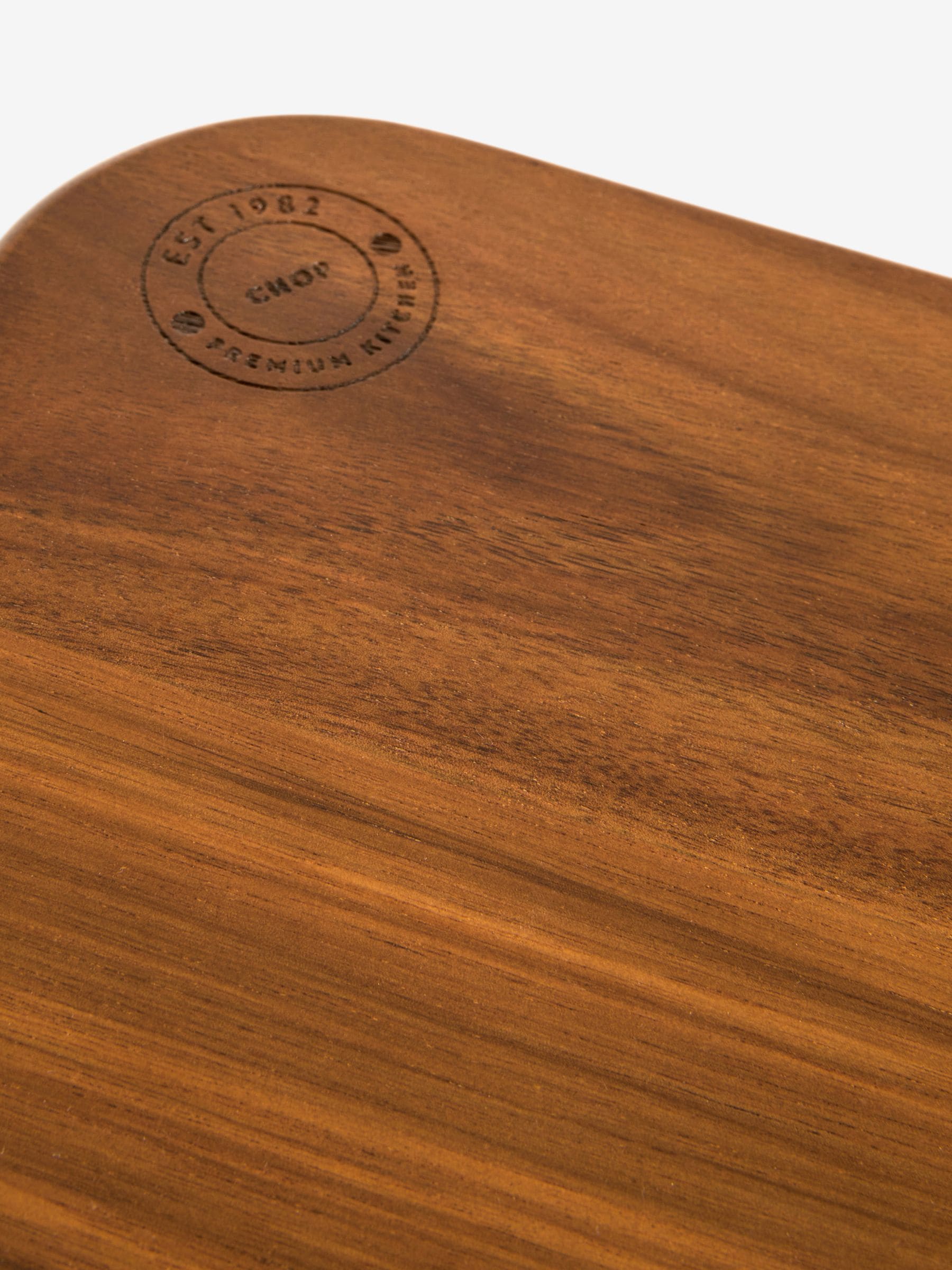 Bronx acacia wood chopping boards set of 3 with wire stand, UK version