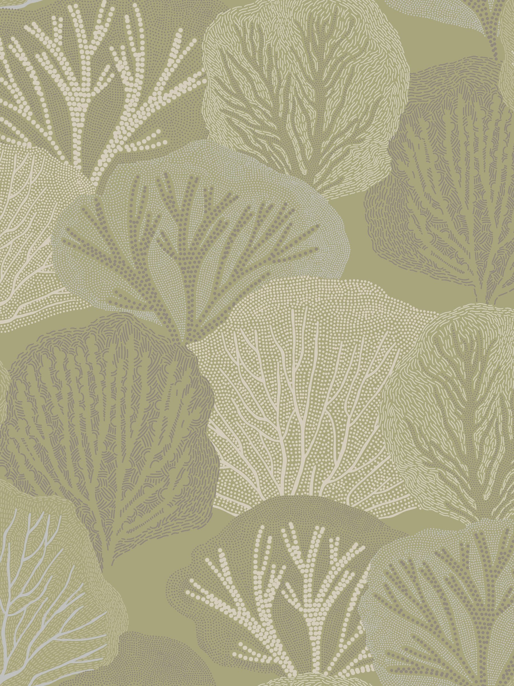 Graham & Brown Green Twyla wallpaper sample, UK version