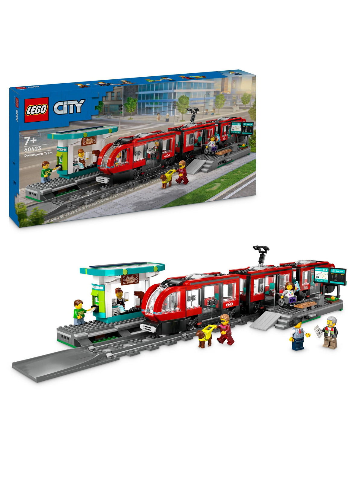 LEGO City Downtown Tram and Station building set (British brand)