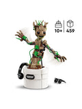 LEGO Marvel Dancing Groot buildable toy 459 pieces, imported from the UK