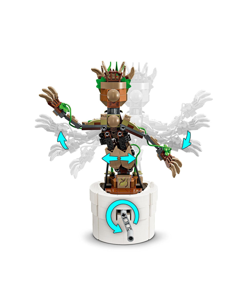 LEGO Marvel Dancing Groot buildable toy 459 pieces, imported from the UK