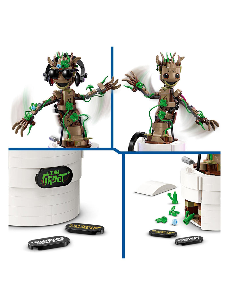 LEGO Marvel Dancing Groot buildable toy 459 pieces, imported from the UK