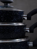 Maison by Premier Black Stoneflam 20cm saucepan - British product