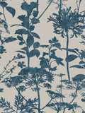 Graham & Brown Blue Esther wallpaper sample, imported from the UK