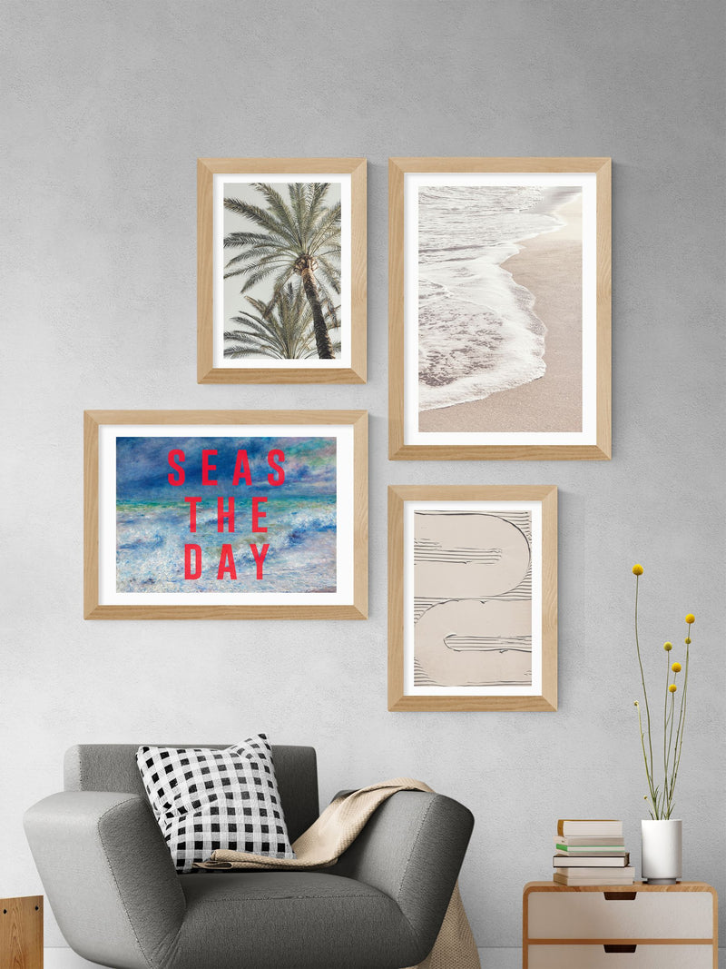 East End Prints Oak Waves II framed art print - British product