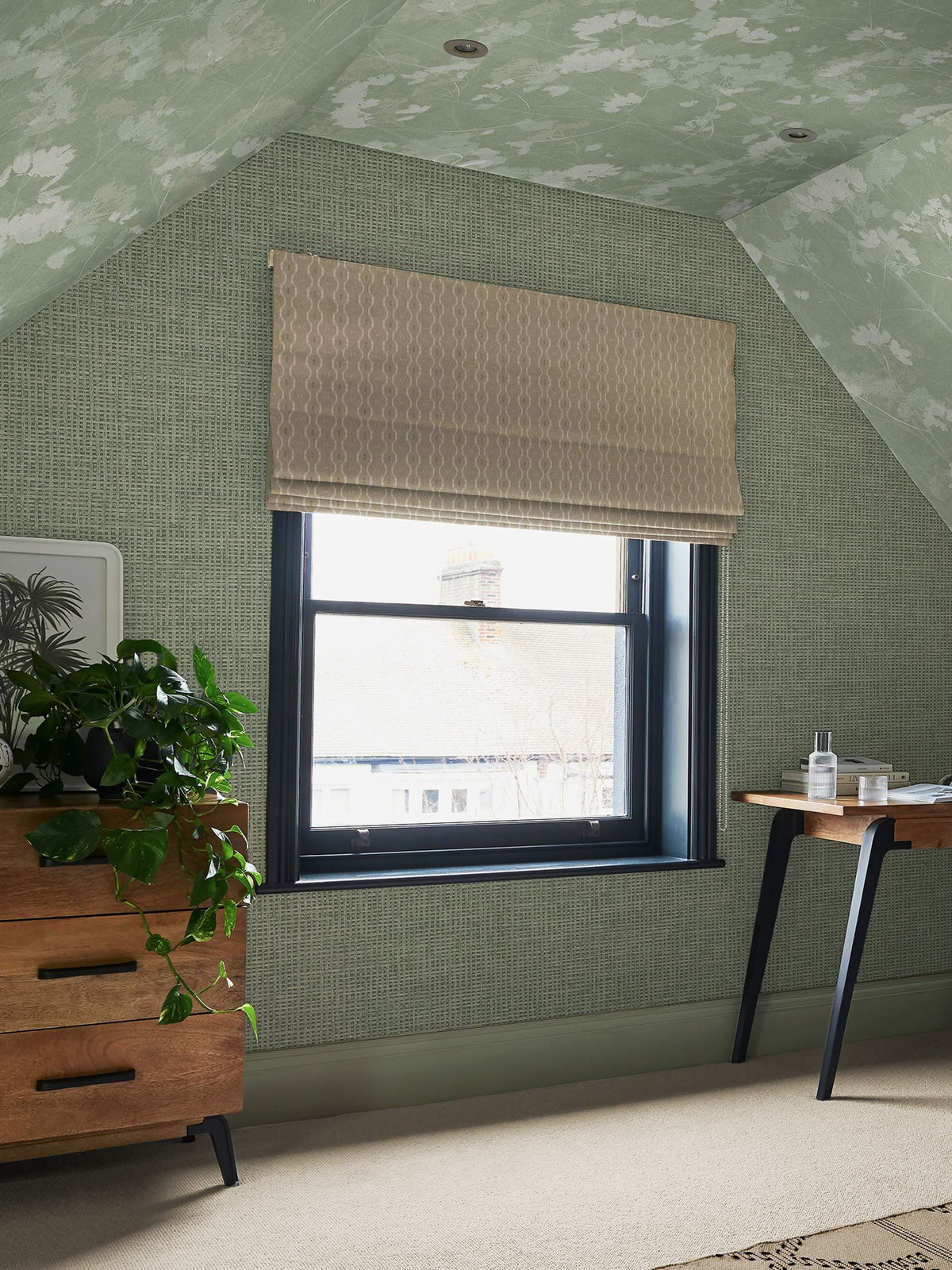 Graham & Brown Calma Rustic Weft wallpaper sample A4 (British brand)