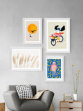 East End Prints white pampas framed print - British product