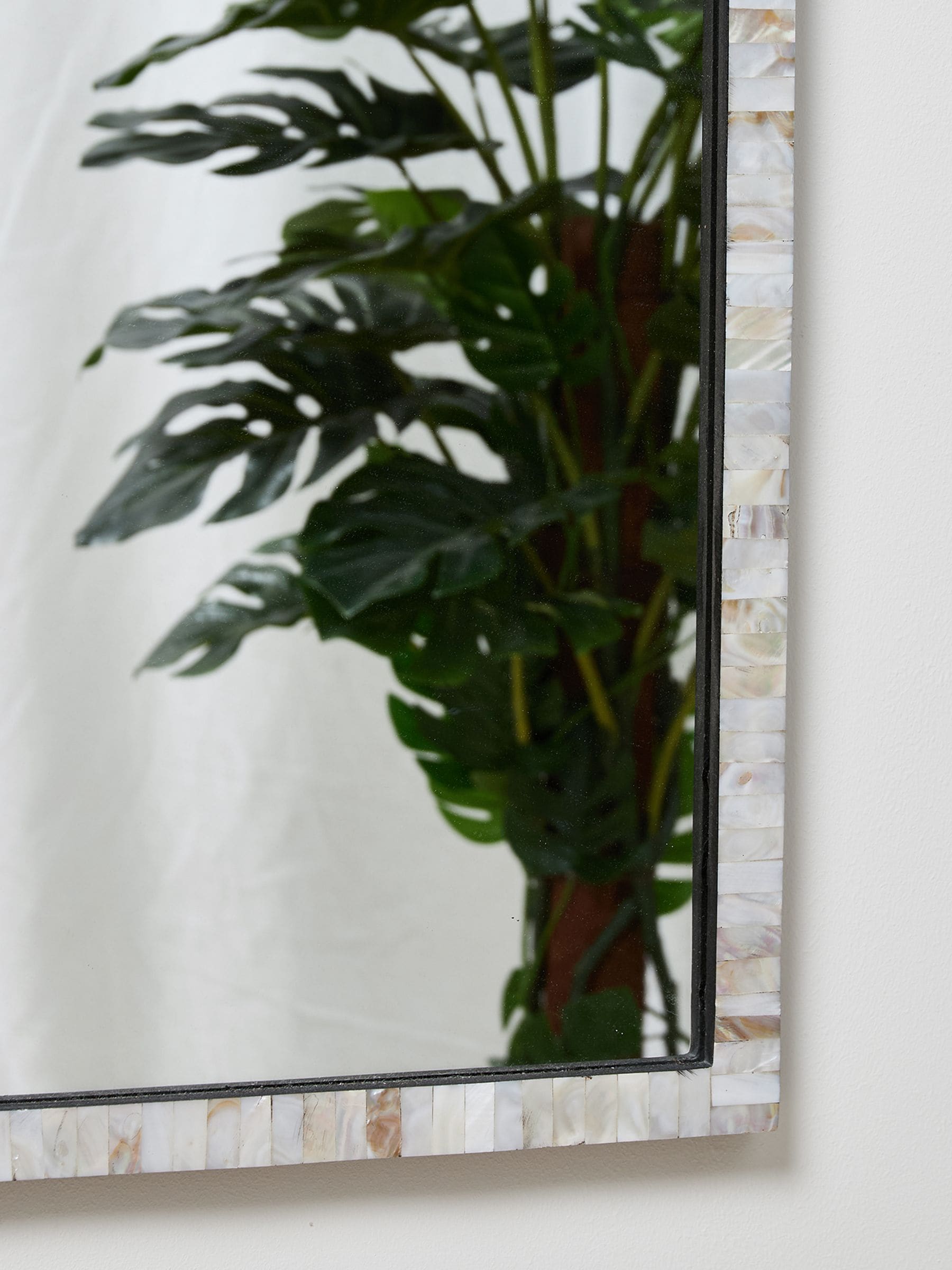 Oliver Bonas Natural Mila Mother of Pearl Full Length Mirror