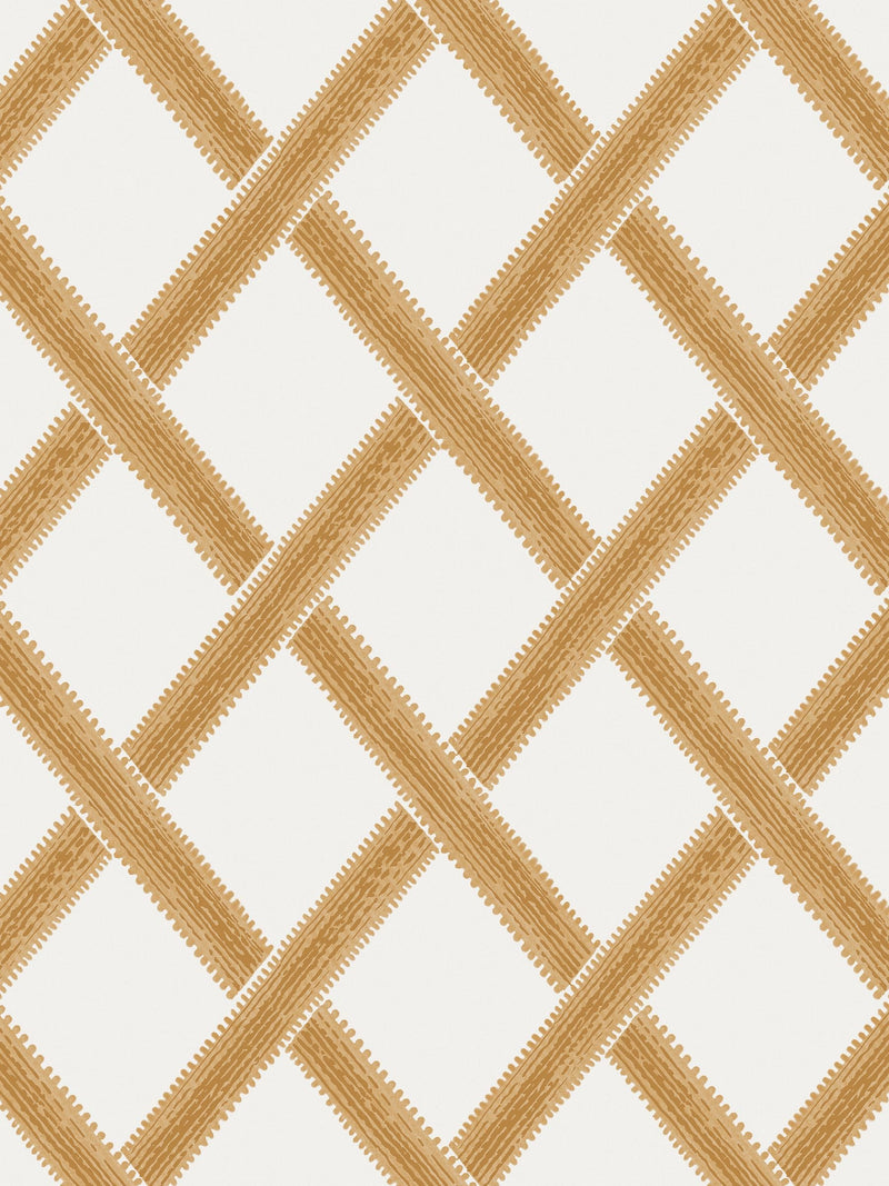 Graham & Brown Yellow Greenskeeper Geo wallpaper sample, imported from the UK