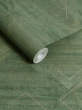 Graham & Brown wallpaper sample Emerald Lorenzo Geo A4, imported from the UK
