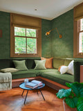 Graham & Brown wallpaper sample Emerald Lorenzo Geo A4, imported from the UK