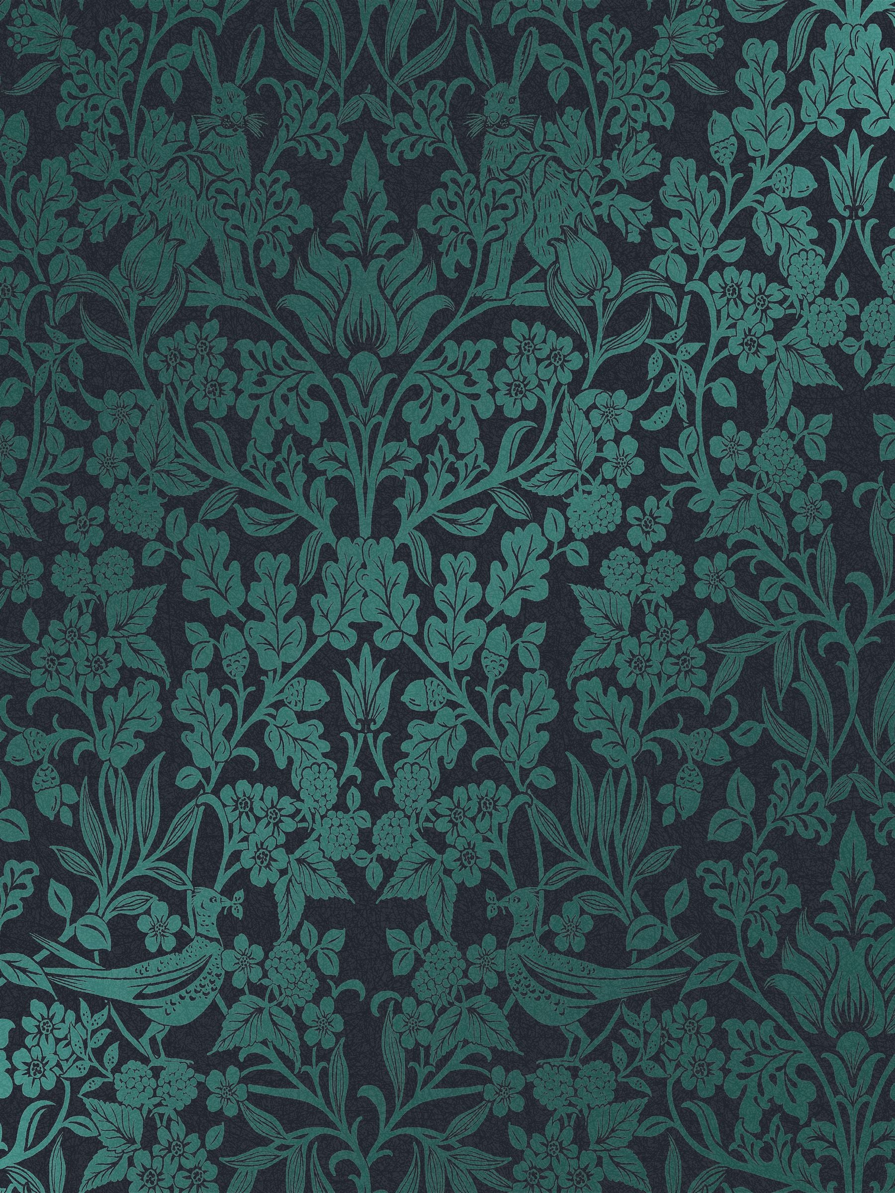 Graham Brown Hartley Damask wallpaper sample teal navy, imported from the UK