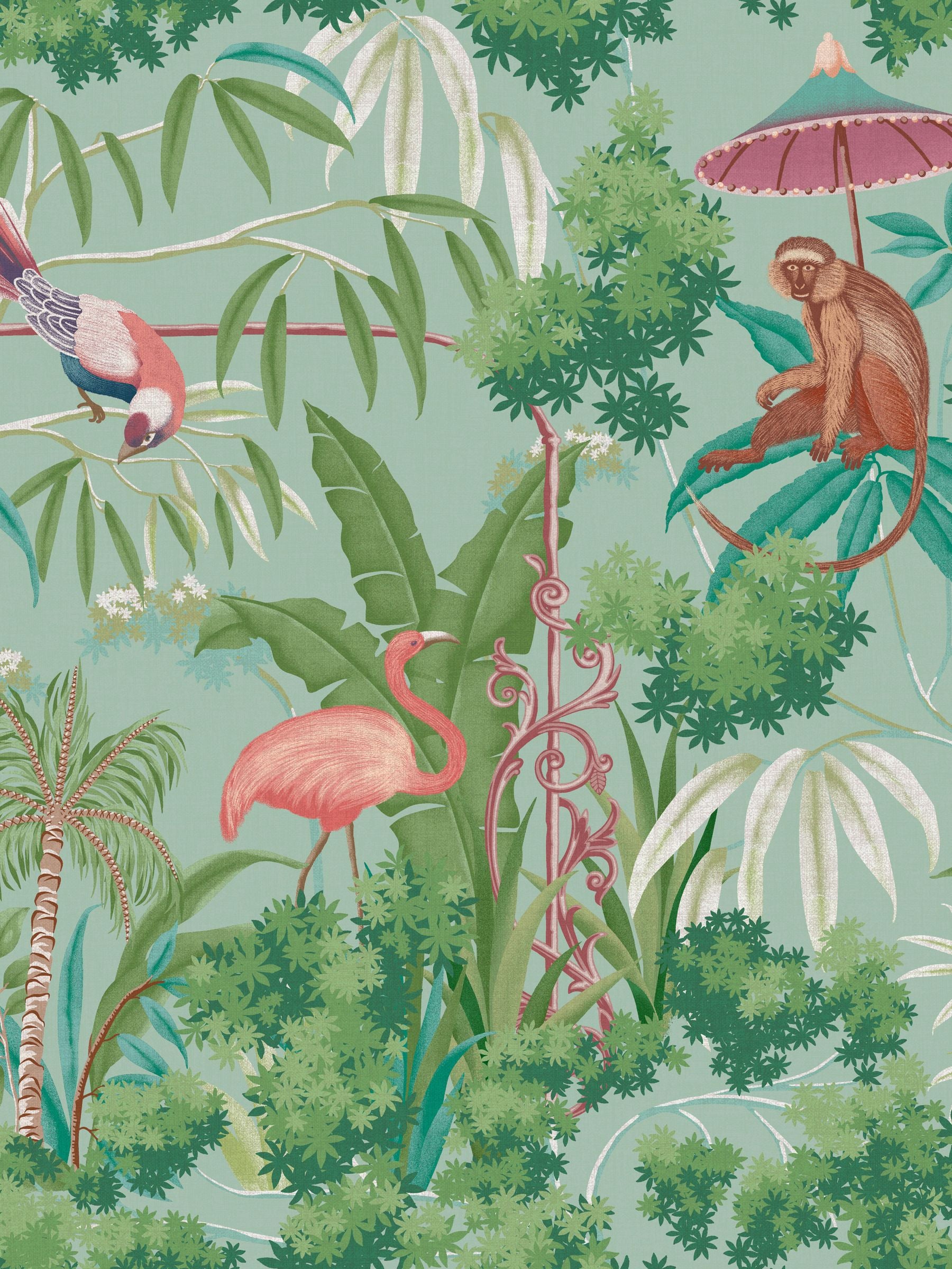 Graham & Brown Curious Canopy Day wallpaper sample (British brand)