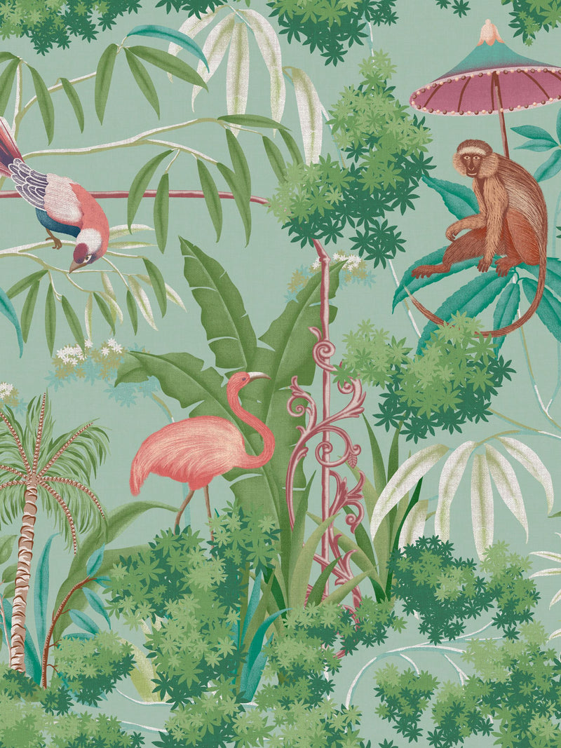Graham & Brown Curious Canopy Day wallpaper sample (British brand)