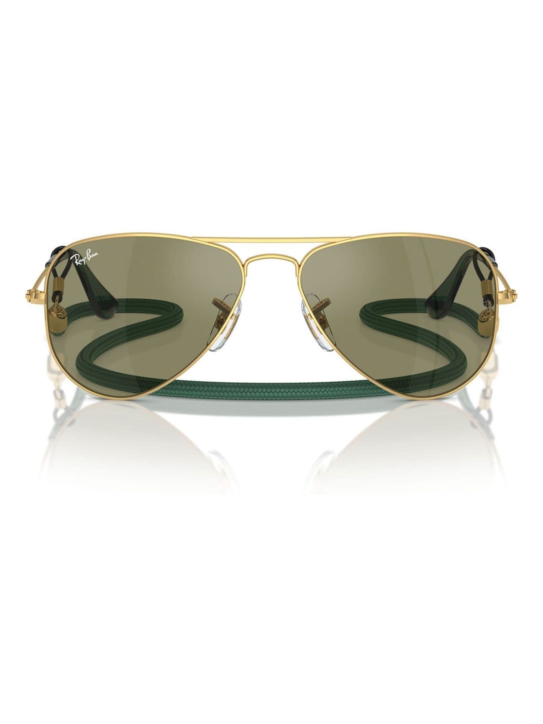 Ray-Ban RJ9506S yellow junior pilot sunglasses, UK version