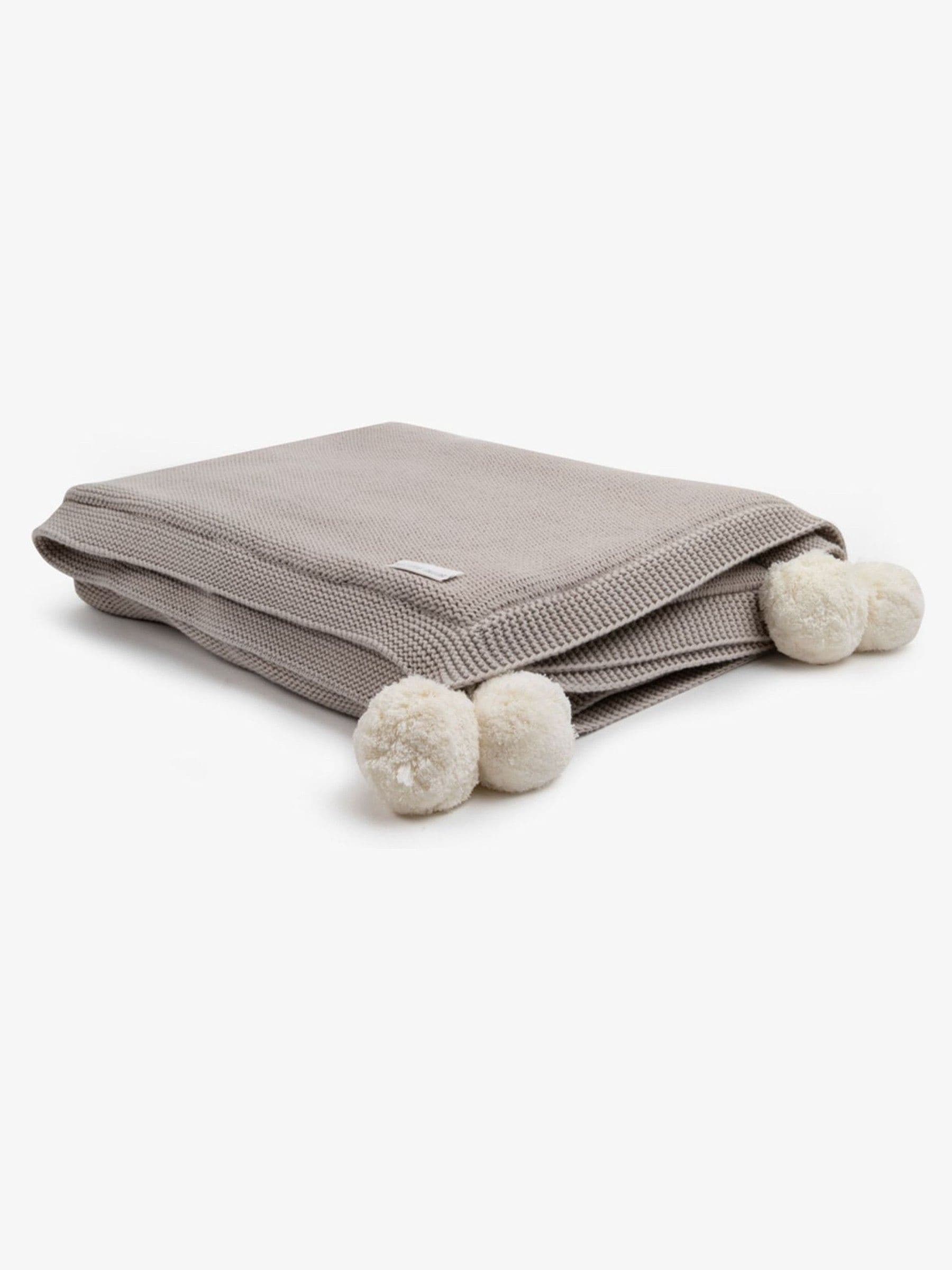 Little Tailor pom pom baby blanket 100cm - British product