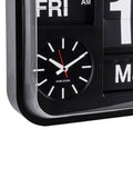 Karlsson Black Big Flip wall clock 43cm (British brand)