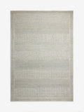 Sage green 100% wool rug distressed pattern - British product