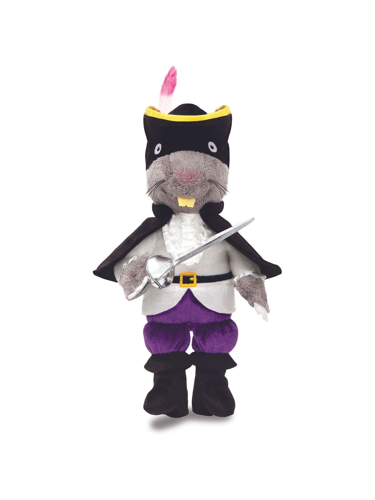 Aurora World Highway Rat soft toy with hat and cape, imported from the UK