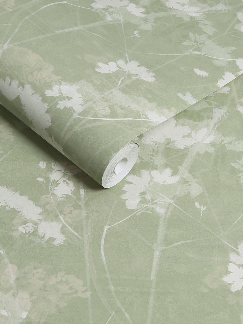 Graham & Brown Calma Flower Press wallpaper sample A4 (British brand)
