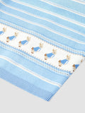 JoJo Maman Bébé Peter Rabbit knitted shawl blue 90x70cm - British product