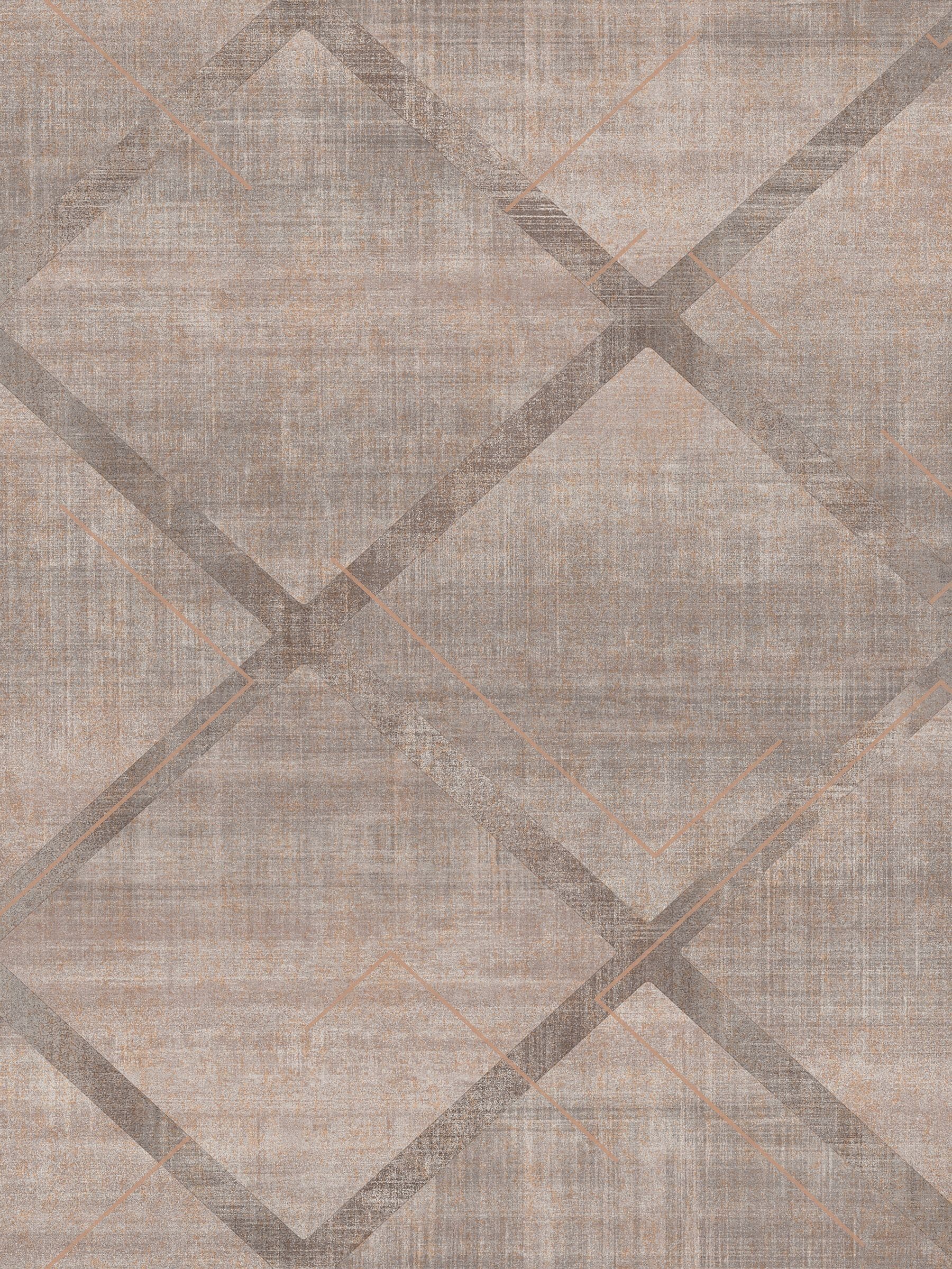 Graham & Brown wallpaper sample Grey Lorenzo Geo A4 (British brand)