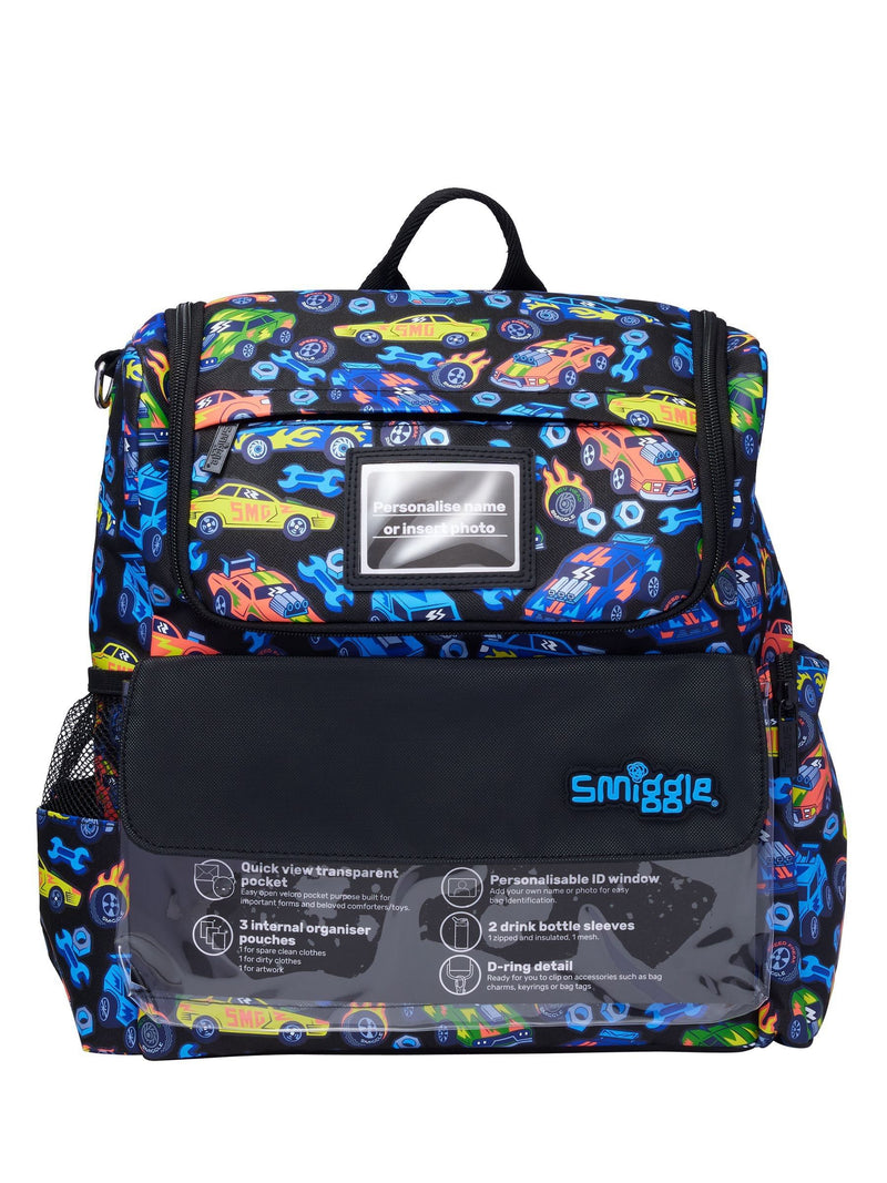 Smiggle black Playtime Daycare Backpack (British brand)