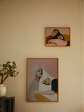 Paper Collective Red Sisters III framed wall art print, imported from the UK