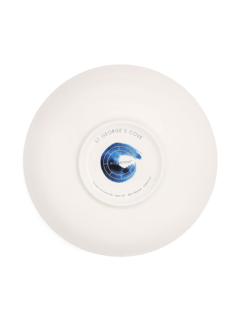 Rick Stein bone china pasta bowls with Cornwall coves, imported from the UK