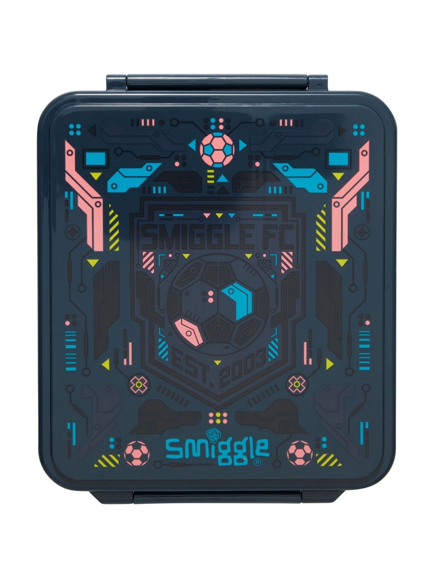 Smiggle blue Power Play Bento Lunchbox with insulated jar - British product