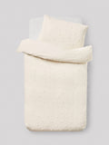 Natural tufted spot duvet cover and pillowcase set, imported from the UK