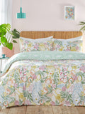 Taormina Floral Reversible Duvet Cover and Pillowcase Set - British product