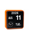 Karlsson Orange Mini Flip wall clock, UK version
