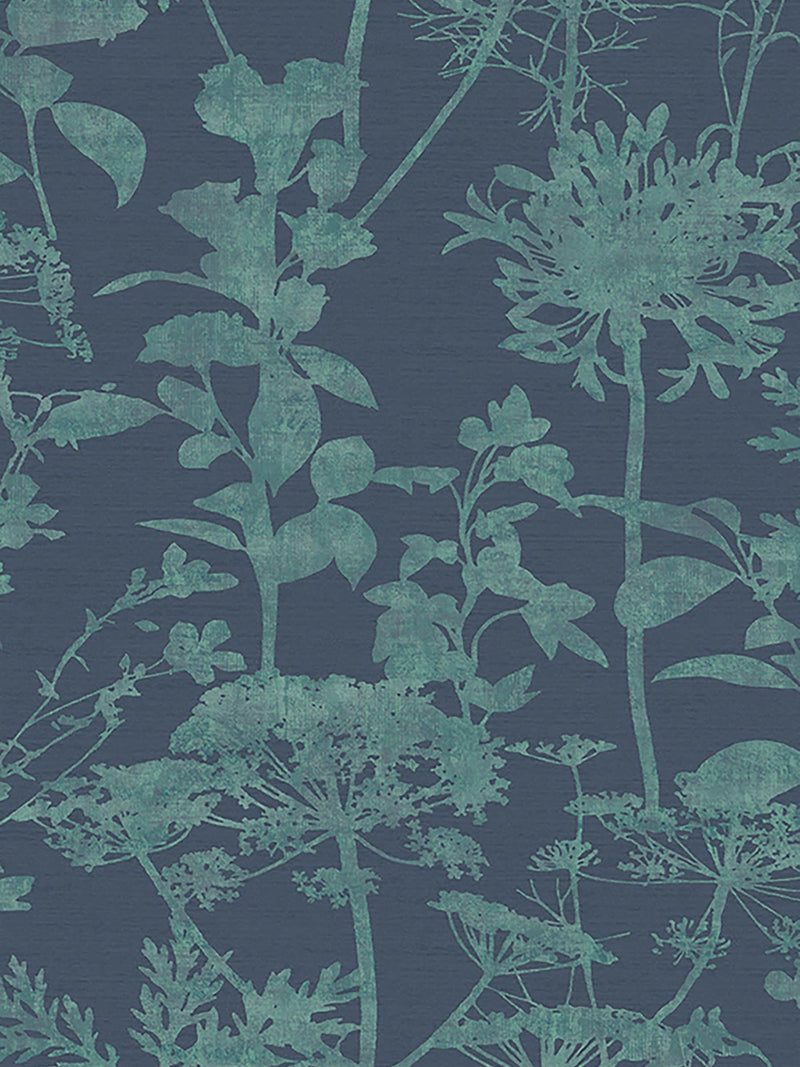 Graham & Brown Esther Teal wallpaper sample (British brand)